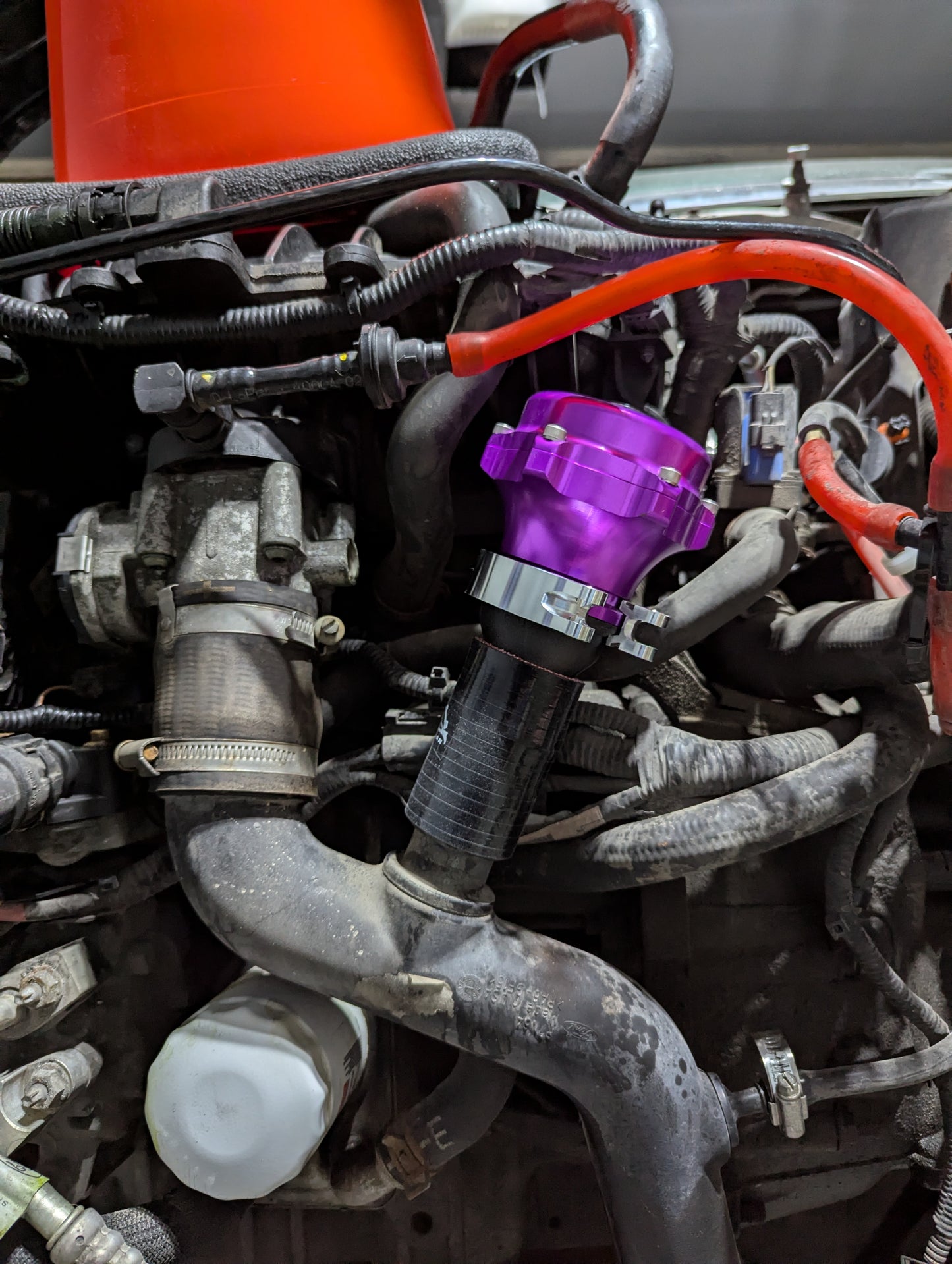 Fiesta ST TiALSport Q BOV Symposer Port Mounting Kit - Billet Adapter & Hardware