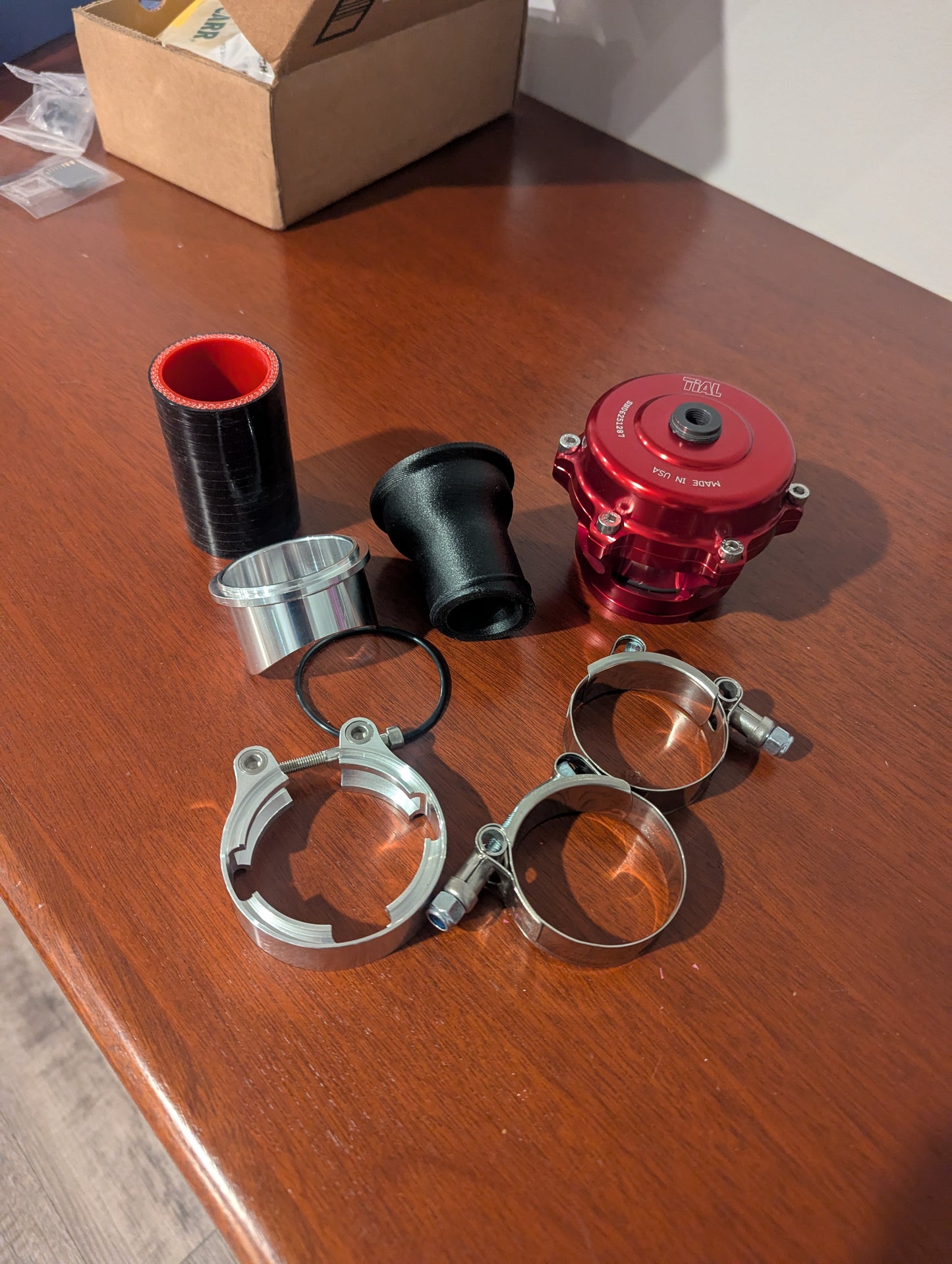 Fiesta ST TiALSport Q BOV Symposer Port Mounting Kit - Billet Adapter & Hardware