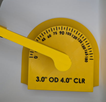 U Bend Fabrication Tool - Angle Finder and Degree Marking