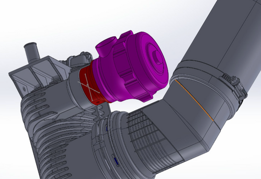 50mm TiAL Sport Blow Off Valve (BOV) Adapter for F150 Ecoboost
