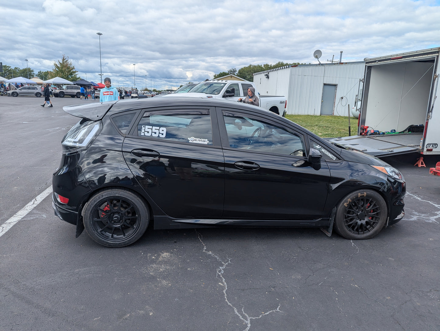 Carbon Fiber Drag Racing Style Wing for Fiesta ST